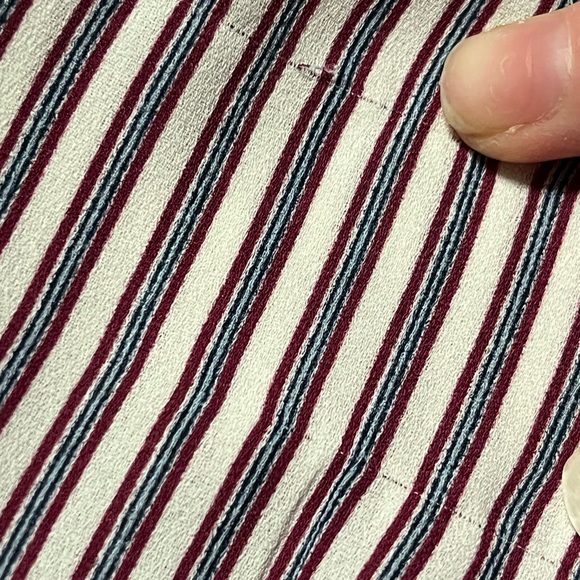 Loft Plus Blouse Pin Stripes Size 18 Keyhole Back - Picture 9 of 16
